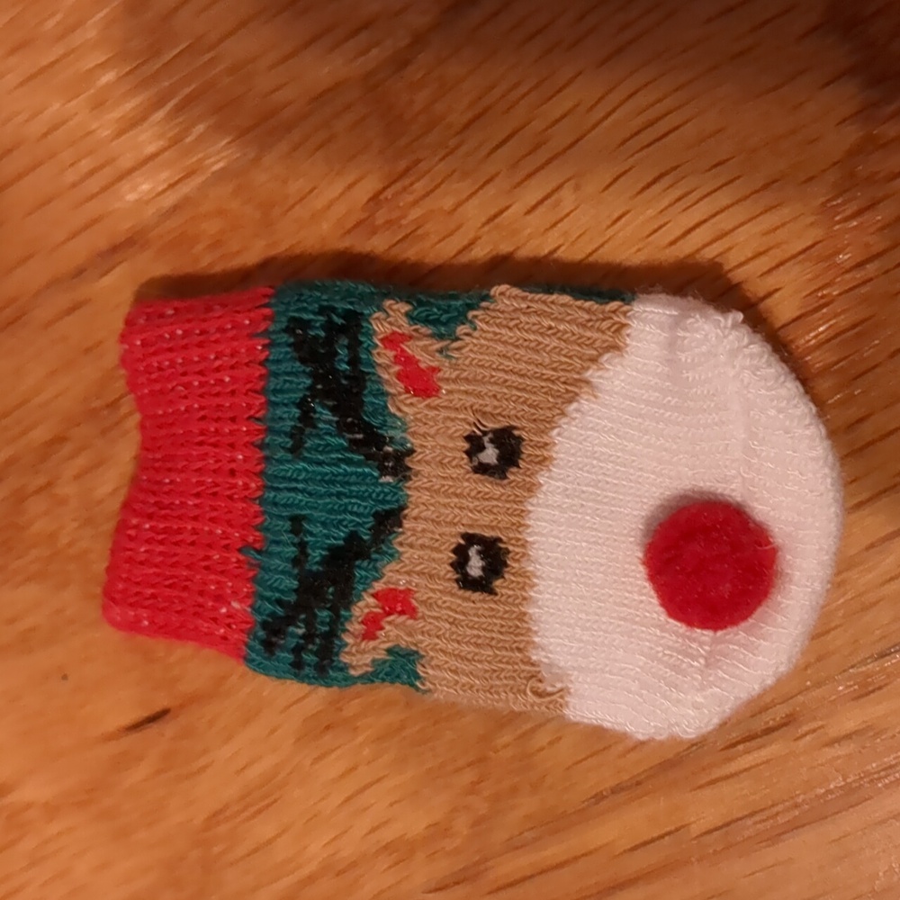 Cat Sweater And Reindeer Socks Bundle - Picture 4 of 6